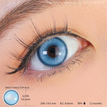 Load image into Gallery viewer, Sweety Magic Pop Blue (1 lens/pack)-Colored Contacts-UNIQSO
