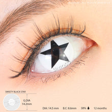 Load image into Gallery viewer, Sweety Anime Black Star (1 lens/pack)-Colored Contacts-UNIQSO
