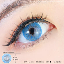 Load image into Gallery viewer, Sweety Icy 2 Blue (1 lens/pack)-Colored Contacts-UNIQSO
