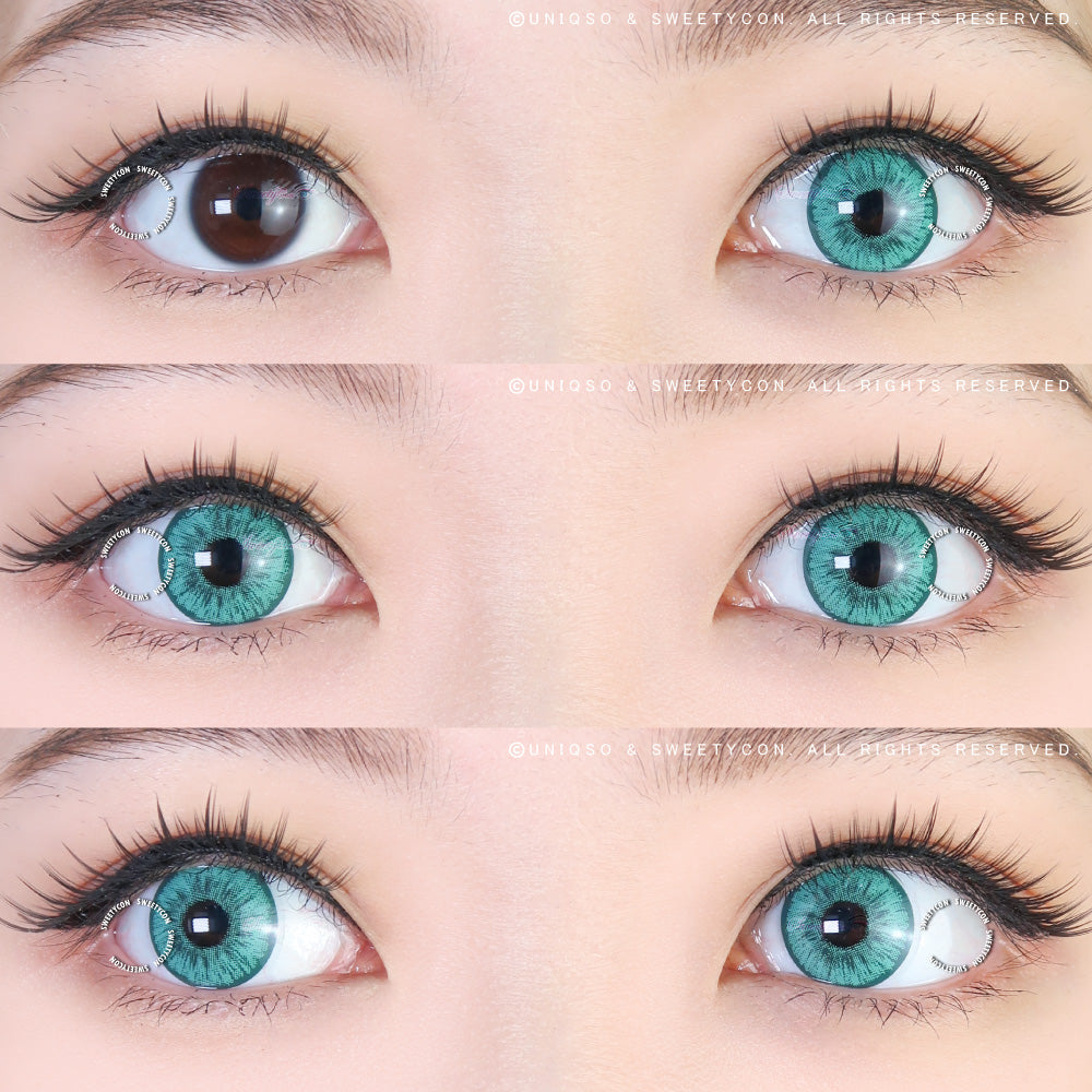 Buy EyeCandys Glossy Green Colored Contacts