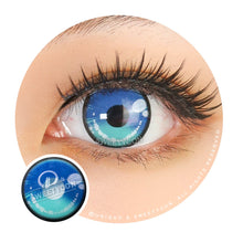 Load image into Gallery viewer, Sweety Anime 2 Cyan Turquoise (1 lens/pack)-Colored Contacts-UNIQSO
