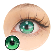 Load image into Gallery viewer, Sweety Anime 3 Green (1 lens/pack)-Colored Contacts-UNIQSO
