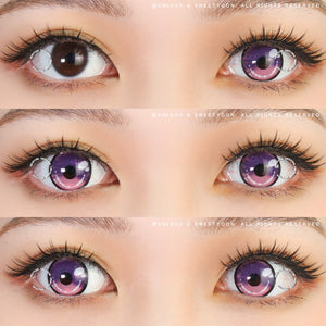 Sweety Anime 2 Purple Pink (1 lens/pack)-Colored Contacts-UNIQSO