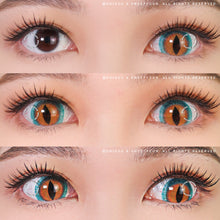 Load image into Gallery viewer, Sweety Mini Sclera Brown Lizard (1 lens/pack)-Mini Sclera Contacts-UNIQSO
