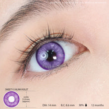 Load image into Gallery viewer, Sweety E-Blink Violet (1 lens/pack)-Colored Contacts-UNIQSO
