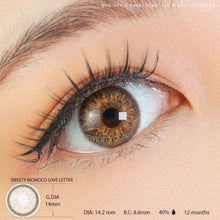 Load image into Gallery viewer, Sweety Momoco Love Letter (1 lens/pack)-Colored Contacts-UNIQSO
