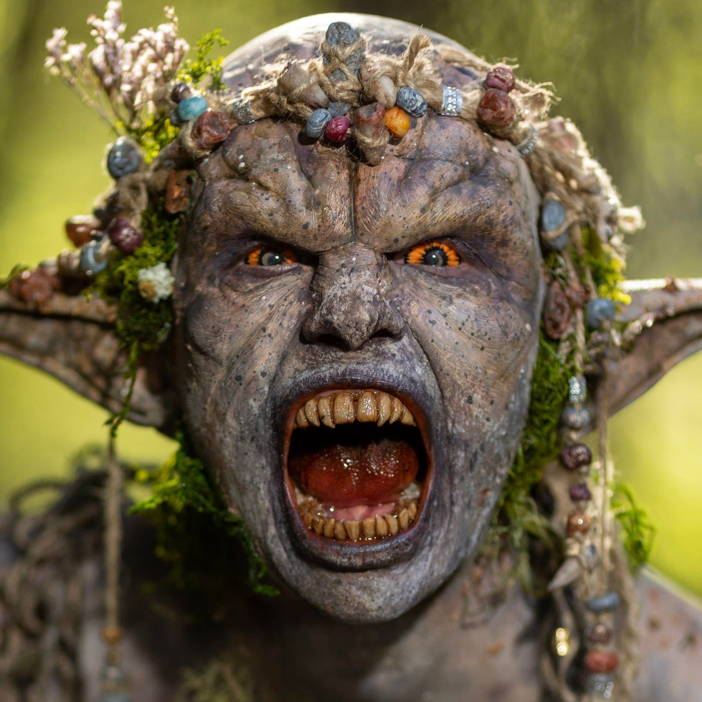 Sweety Orange Sclera Contacts - Orange Elf / Dark Phoenix (1 lens/pack)-Sclera Contacts-UNIQSO