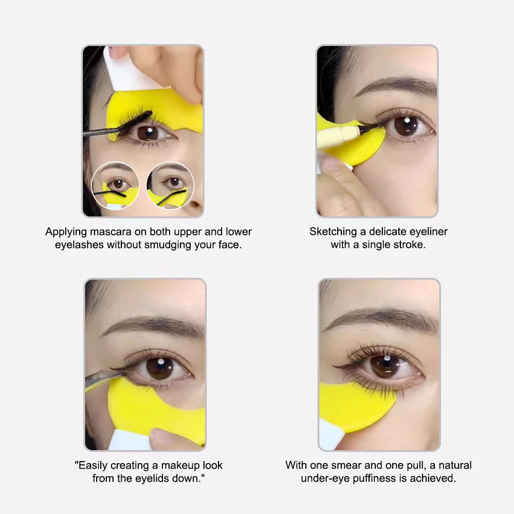 Multifunctional Eye Makeup Tool For Eyeliner, Eyeshadow, Mascara, Lower Lashes Shield-Eye Makeup Tool-SweetyCon