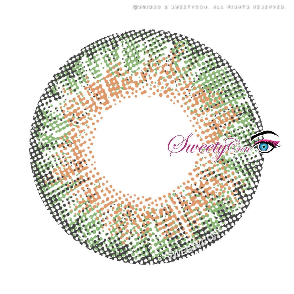 Sweety 3 Tones Green (1 lens/pack)-Colored Contacts-SweetyCon