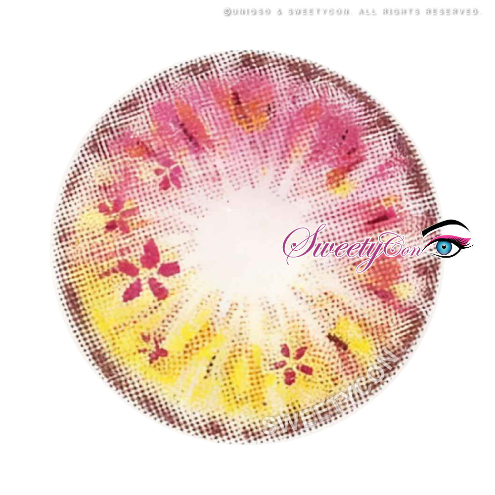 Sweety Anime Flower Pink (1 lens/pack)-Colored Contacts-SweetyCon