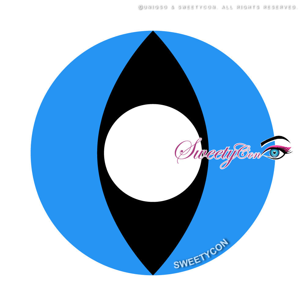 Sweety Crazy Aqua Cat (1 lens/pack)-Crazy Contacts-SweetyCon