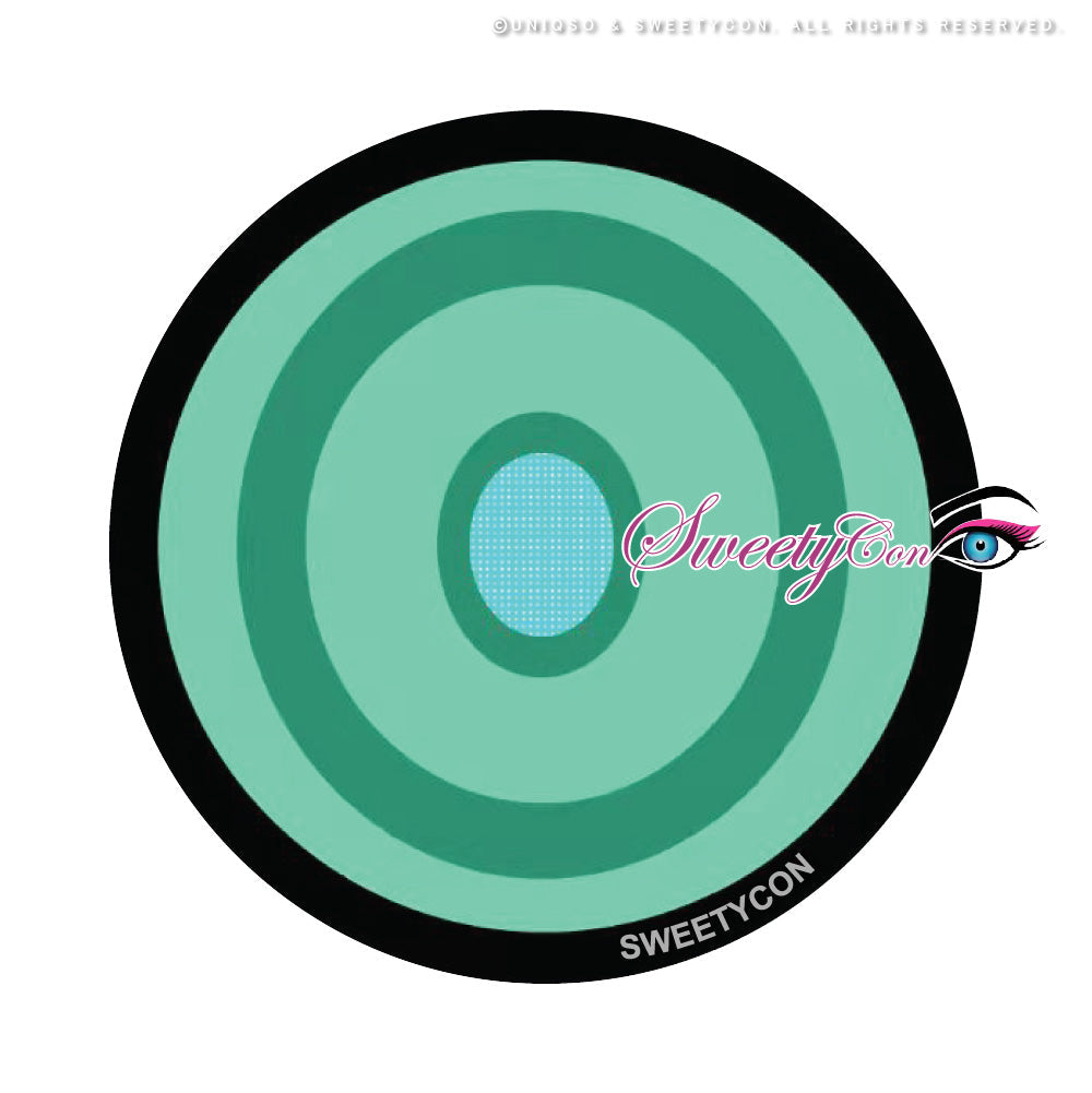 Sweety Crazy Green Ring (1 lens/pack)-Colored Contacts-SweetyCon