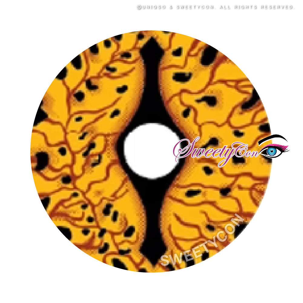 Sweety Crazy Orange Dragon Eyes (1 lens/pack)-Crazy Contacts-SweetyCon