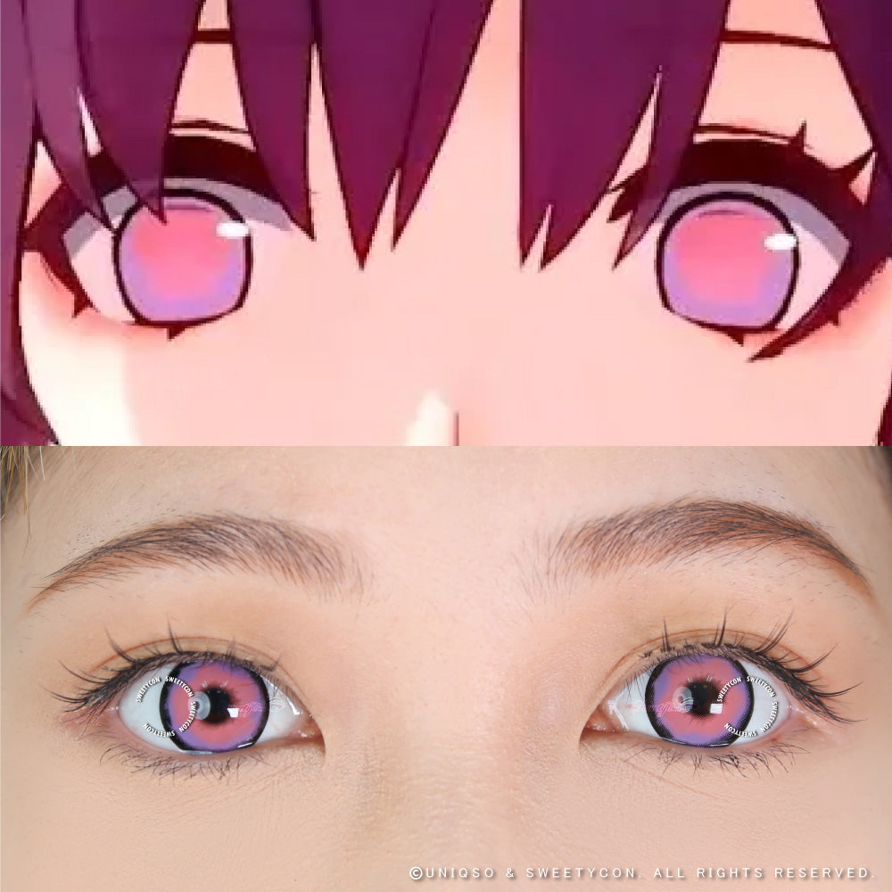 Sweety Crazy Platonic Violet Pink (1 lens/pack)-Crazy Contacts-SweetyCon