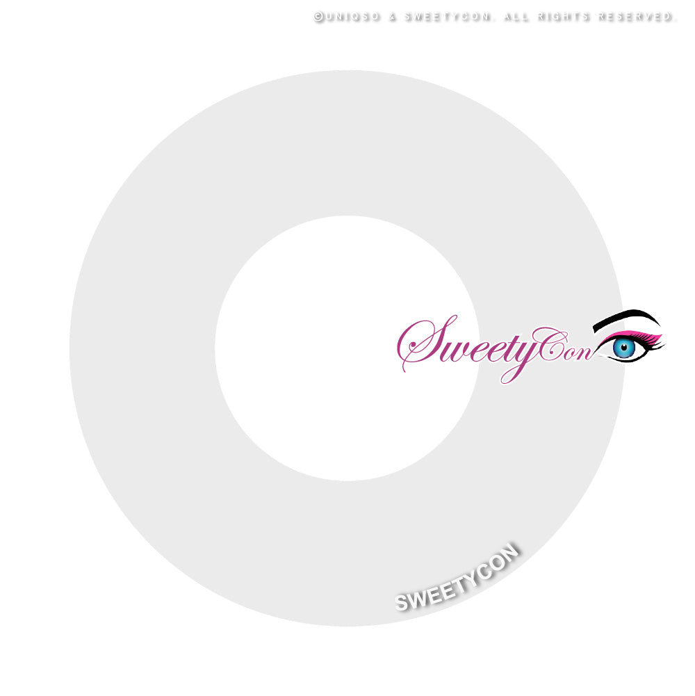Sweety Crazy Solid White/Whiteout - 1 Day Disposable (1 lens/pack)-Crazy Contacts-SweetyCon