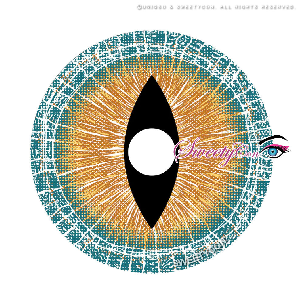 Sweety Mini Sclera Brown Lizard (1 lens/pack)-Mini Sclera Contacts-SweetyCon