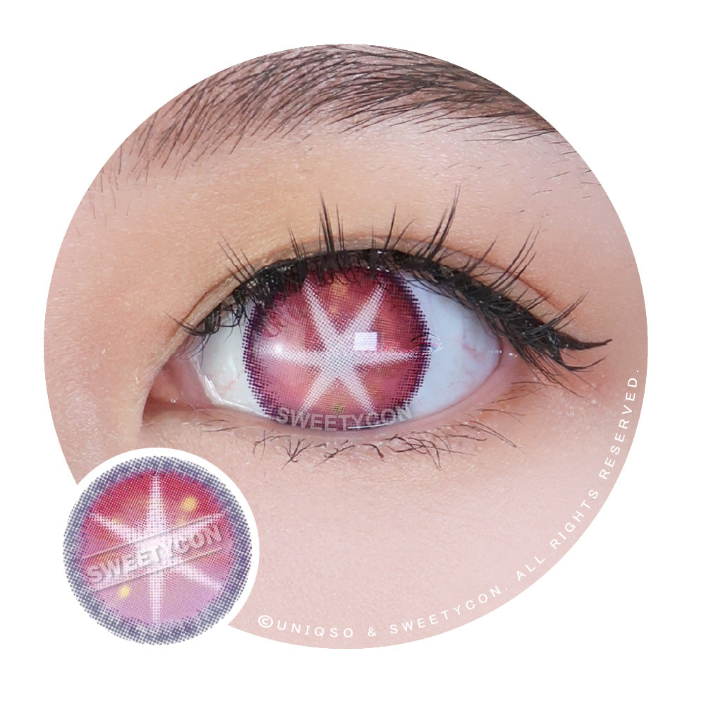Star Idol Pink Colored Contacts | Star Eyes For Oshi no Ko Rubi
