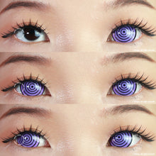 Load image into Gallery viewer, Sweety Mini Sclera Purple Ring / Rinnegan (1 lens/pack)-Mini Sclera Contacts-UNIQSO
