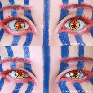 Sweety Demon Slayer - Akaza (2 lenses/pack)-Colored Contacts-UNIQSO
