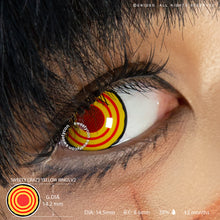Load image into Gallery viewer, Sweety Crazy Yellow Rings V2 (Chainsaw Man - Makima) (1 lens/pack)-Crazy Contacts-UNIQSO
