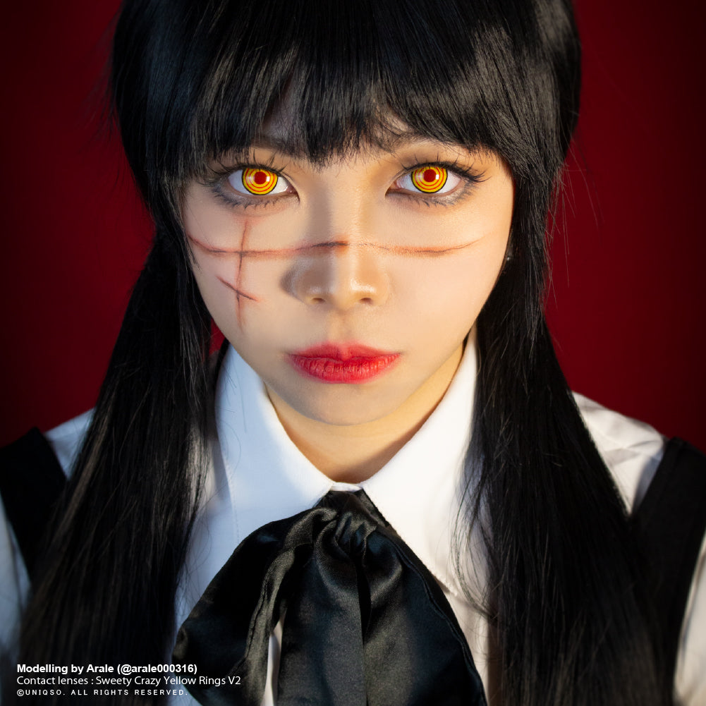 Chainsaw Man Crazy Cosplay Contacts (0.00 only) – Candylens