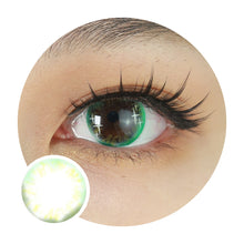 Load image into Gallery viewer, Sweety Shining Stars Green (1 lens/pack)-Colored Contacts-UNIQSO

