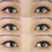 Load image into Gallery viewer, Sweety Shining Stars Green (1 lens/pack)-Colored Contacts-UNIQSO
