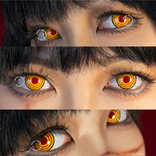 Load image into Gallery viewer, Sweety Crazy Yellow Rings V2 (Chainsaw Man - Makima) (1 lens/pack)-Crazy Contacts-UNIQSO
