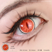 Load image into Gallery viewer, Sweety Demon Eye Orange (1 lens/pack)-Colored Contacts-UNIQSO
