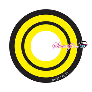 Sweety Crazy Yellow Rings V3 (Chainsaw Man - Makima) (1 lens/pack)-Crazy Contacts-UNIQSO