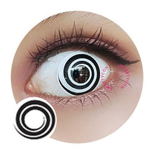 Load image into Gallery viewer, Sweety Crazy Black Spiral (1 lens/pack)-Crazy Contacts-UNIQSO
