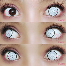 Load image into Gallery viewer, Sweety Crazy Morse Coded / Byakugan Contacts No Pupil (1 lens/pack)-Crazy Contacts-UNIQSO
