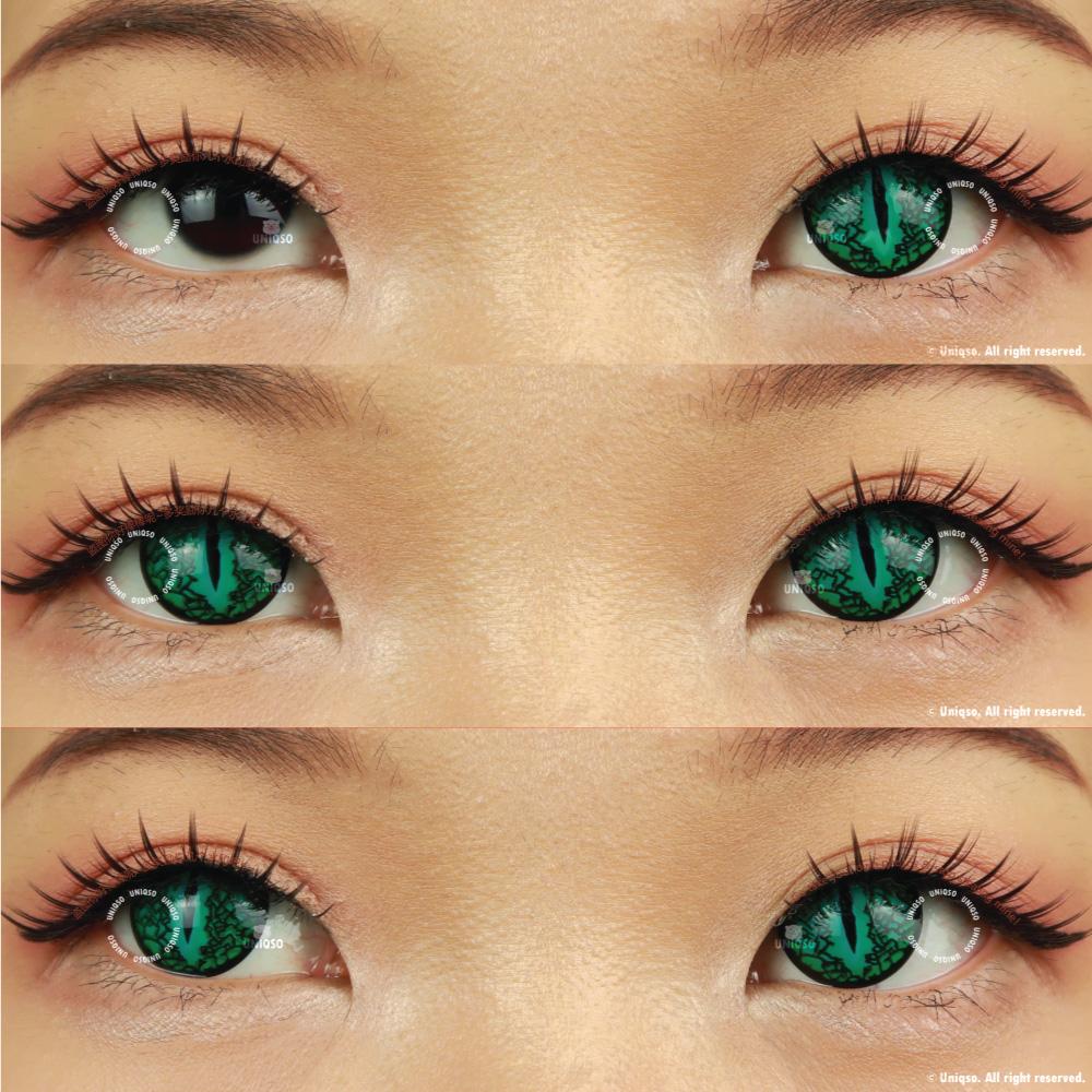 Sweety Crazy Lizard Eye Green (1 lens/pack)-Crazy Contacts-SweetyCon