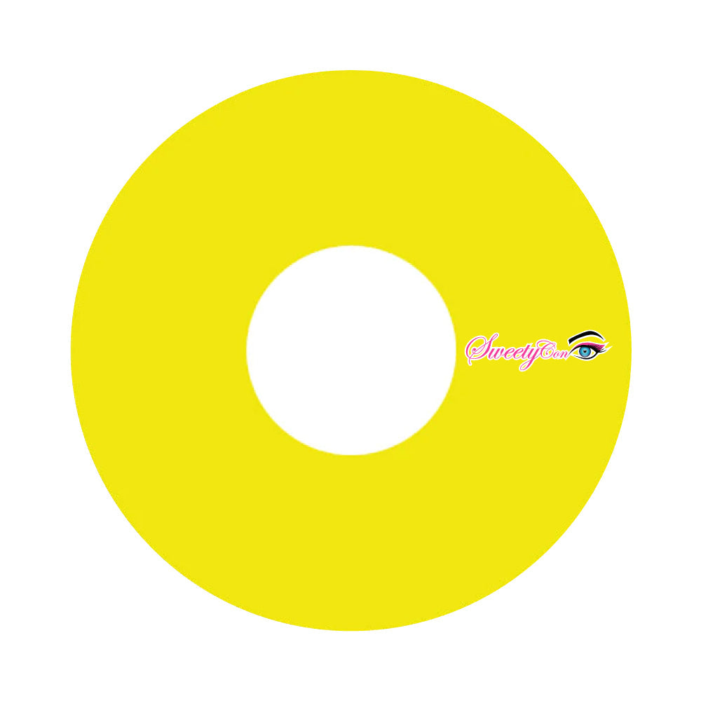 Sweety Crazy UV Glow Yellow (1 lens/pack)-UV Contacts-SweetyCon