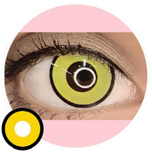 Load image into Gallery viewer, Sweety Crazy Yellow Zombie / Manson (1 lens/pack)-Crazy Contacts-UNIQSO

