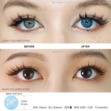 Load image into Gallery viewer, Sweety Soft Blue (1 lens/pack)-Colored Contacts-UNIQSO
