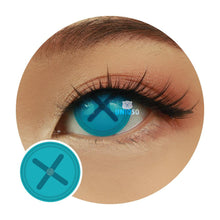 Load image into Gallery viewer, Sweety Crazy Button Eye Blue (1 lens/pack)-Crazy Contacts-UNIQSO
