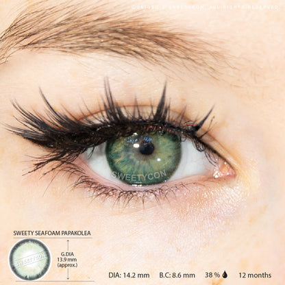 1 Day Sweety Seafoam Papakolea (2 or 10 lenses/pack)-Colored Contacts-UNIQSO