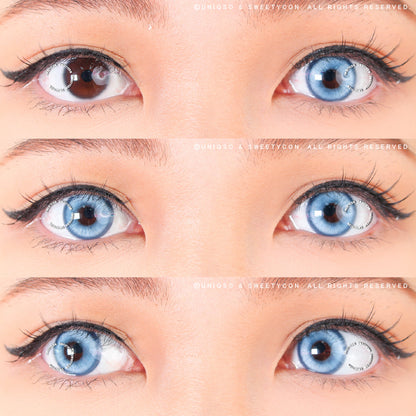 1 Day Sweety Star Tears Blue (2 or 10 lenses/pack)-Colored Contacts-UNIQSO
