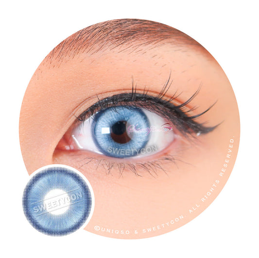 1 Day Sweety Star Tears Blue (2 or 10 lenses/pack)-Colored Contacts-SweetyCon