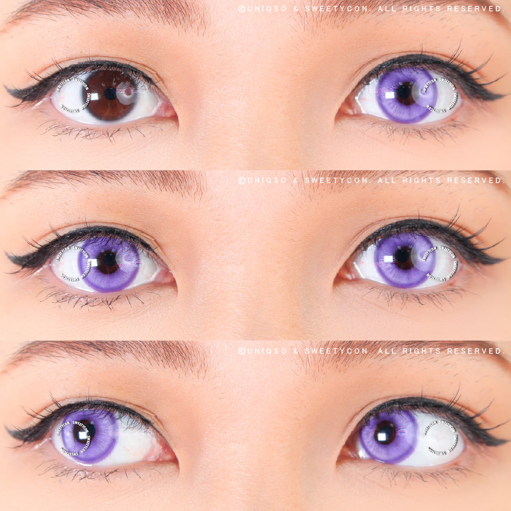 1 Day Sweety Star Tears Blue Violet (2 or 10 lenses/pack)-Colored Contacts-SweetyCon