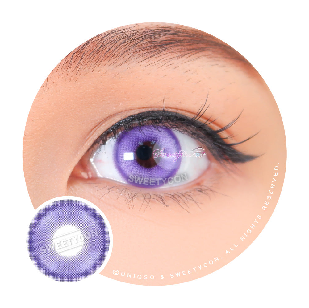 1 Day Sweety Star Tears Blue Violet (2 or 10 lenses/pack)-Colored Contacts-SweetyCon