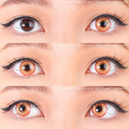 1 Day Sweety Star Tears Brown (2 or 10 lenses/pack)-Colored Contacts-SweetyCon