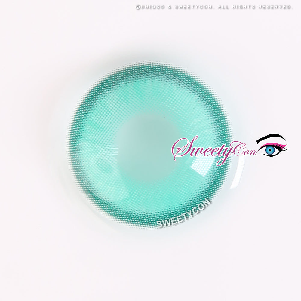 1 Day Sweety Star Tears Cyan Green (2 or 10 lenses/pack)-Colored Contacts-SweetyCon