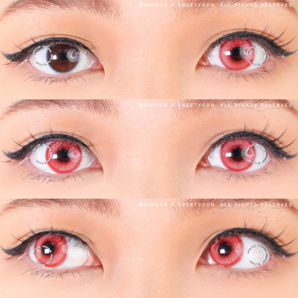 1 Day Sweety Star Tears Red (2 or 10 lenses/pack)-Colored Contacts-SweetyCon
