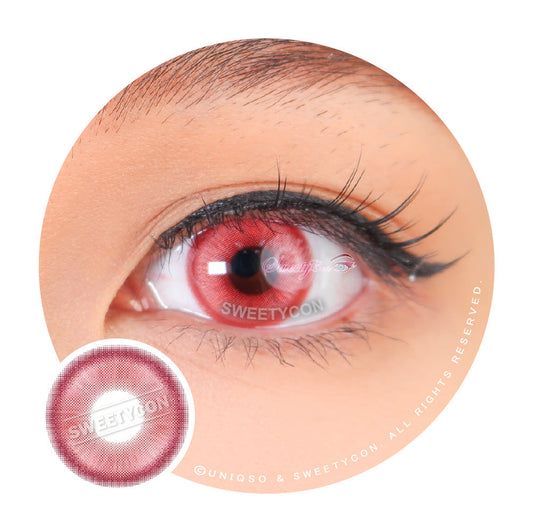 1 Day Sweety Star Tears Red (2 or 10 lenses/pack)-Colored Contacts-UNIQSO
