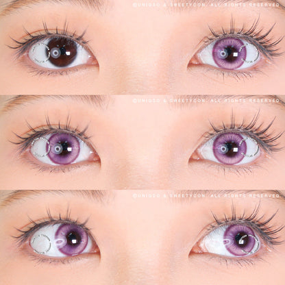 1 Day Sweety Star Tears Violet (2 or 10 lenses/pack)-Colored Contacts-SweetyCon