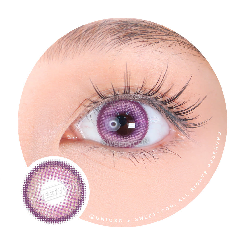 1 Day Sweety Star Tears Violet (2 or 10 lenses/pack)-Colored Contacts-SweetyCon