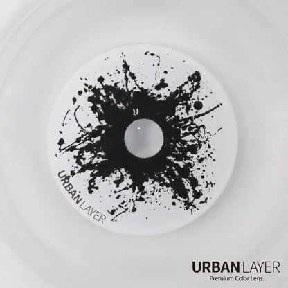 Sweety Mini Sclera Black Splash (1 lens/pack)-Mini Sclera Contacts-UNIQSO