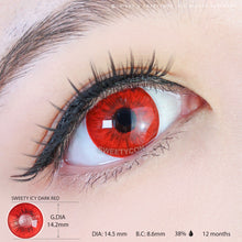 Load image into Gallery viewer, Sweety Icy 2 Dark Red-Colored Contacts-UNIQSO
